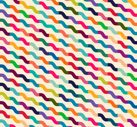 Seamless colorful waves for universal usage vector