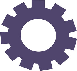 settings mobile widget button vector image