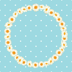 Chamomile Floral Pattern Vector Image