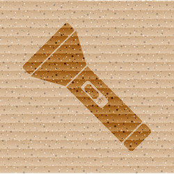 flashlight flat modern web button and space vector image
