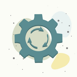 Business process optimization icon progress icon Vector Image