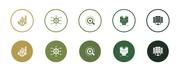 data visualization big analytics machine vector image