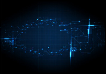 Digital Circuit Network vector image