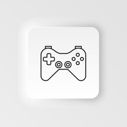 joystick game controller gaming neumorphic style vector image