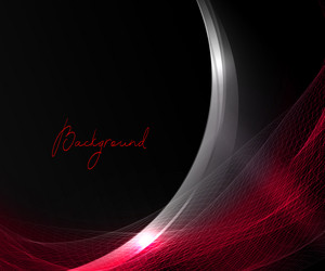 black and red composition with round frame element vector image