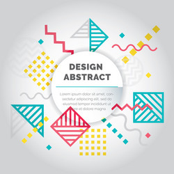 design abstract geometric pattern and background vector image