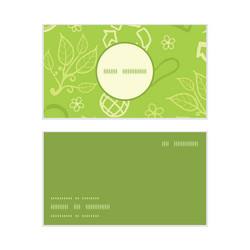 environmental vertical round frame pattern vector image