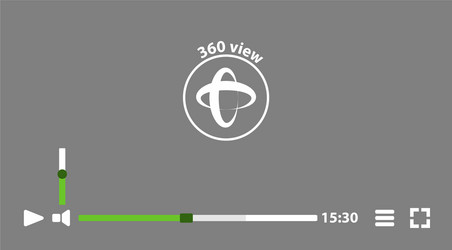video player template for web and mobile apps vector image