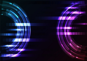 circle digital abstract pixel background vector image