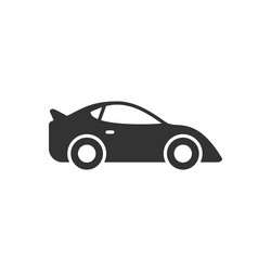 sport or race car glyph icon vector