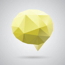 triangle speech clouds - triangular vector image