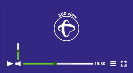 video player template for web and mobile apps vector image
