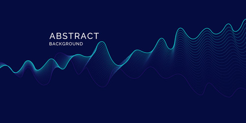 abstract background with dynamic waves vector