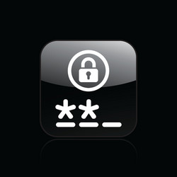password access icon vector image