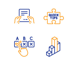 quick tips receive file and correct checkbox vector image