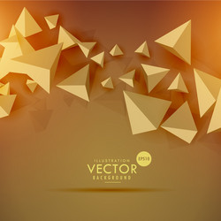 Abstract 3d polygon background design vector