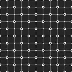 abstract simple pattern with circles monochrome vector image