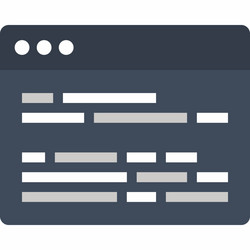 program coding vector image
