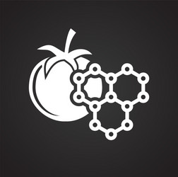 gmo icon on background for graphic and web design vector image