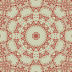 abstract seamless pattern in red with circle vector image