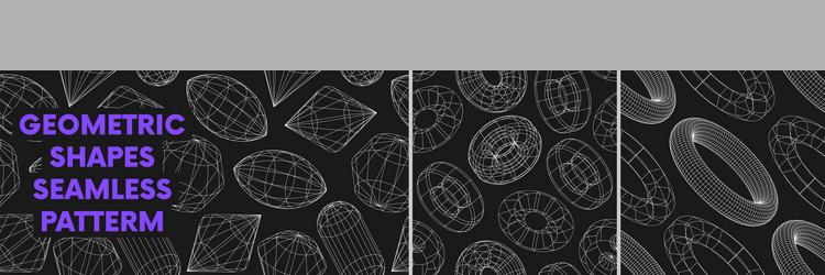 seamless pattern with linear form geometric vector image