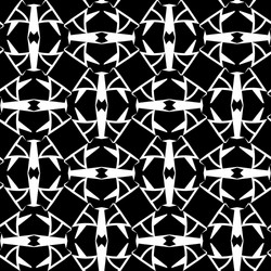 Abstract monochrome cells lattice pattern vector