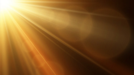 Golden Star Burst with Rays vector image