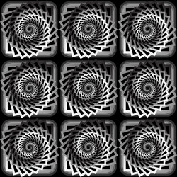 design seamless monochrome vortex twisting pattern vector image
