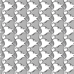 Fish abstract pattern background vector