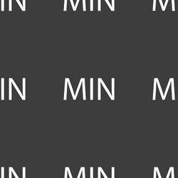 minimum sign icon seamless pattern on a gray vector image