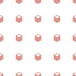 Paper icon pattern seamless white background vector