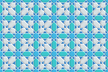 Seamless geometric pattern in authentic arabian vector