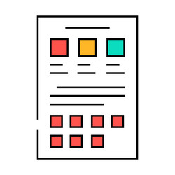 style guide ux ui design icon color vector image