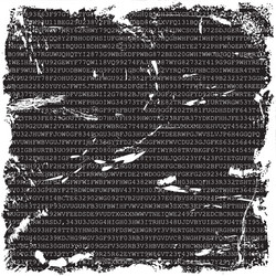 Abstract Grunge Number Background vector image