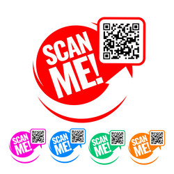 QR Code Scan Symbol vector image