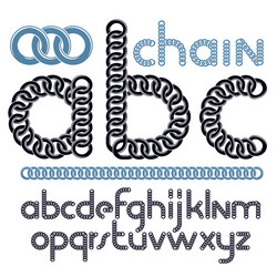 script modern alphabet letters abc set lower case vector image
