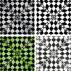 abstract checkered background set eps10 vector