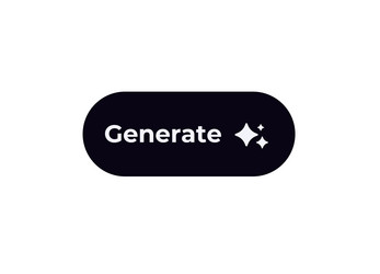 ai button with sparkle icon for artificial vector image
