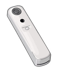 laser pointer on white background vector image