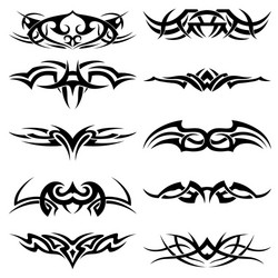 Tribal Tattoo Collection Vector Image