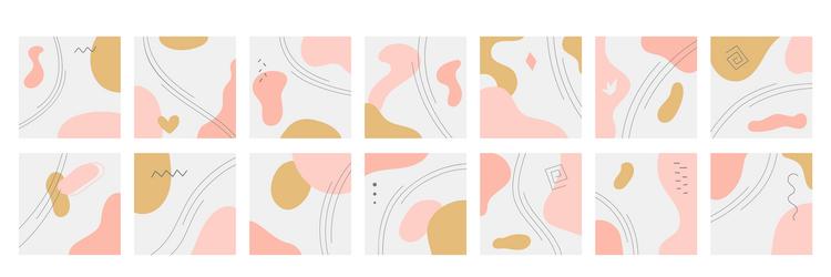 abstract shape background doodle pattern vector image