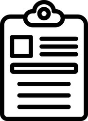evaluation linear style icon design vector image