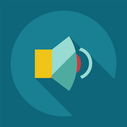 flat modern design with shadow icons sound vector image