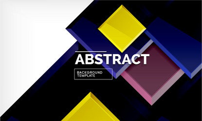 geometric abstract background modern square vector image