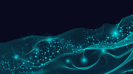 geometric abstract background with connected line vector image