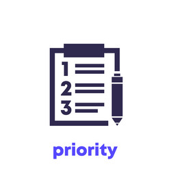 Priority Icon - Task Management vector image