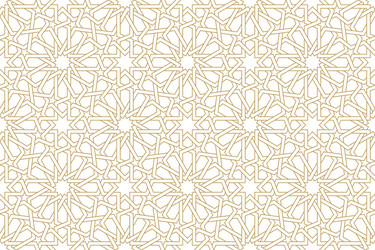 seamless geometric pattern in authentic arabian vector image