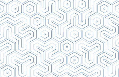 seamless geometric pattern with hexagons and lines vector image