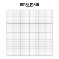 sheet of graph paper with grid millimeter vector image