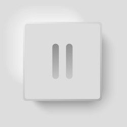 music button design element for your website page vector image